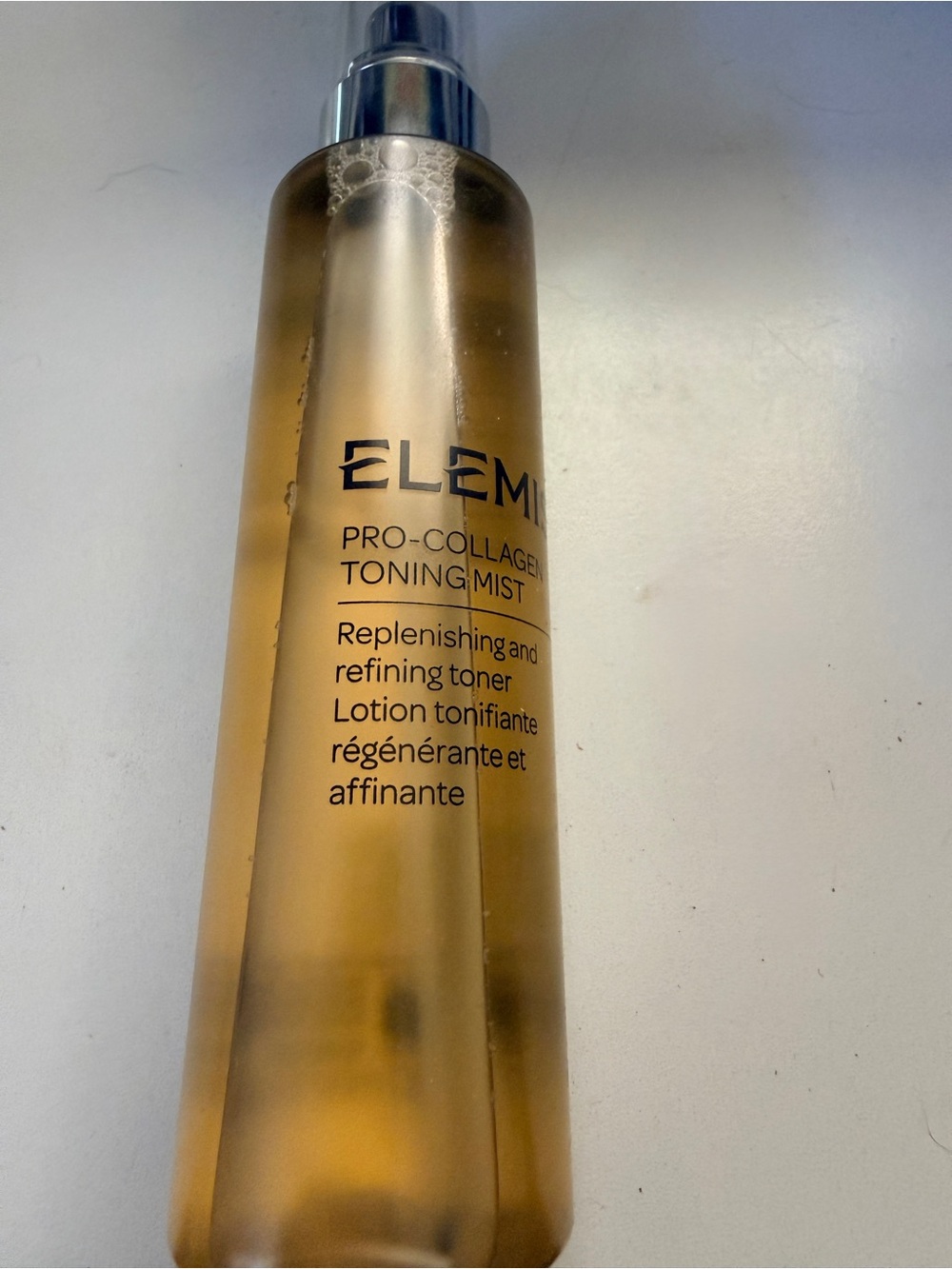ELEMIS Pro-Collagen Toning Mist - Amber and Silver Spray Bottle
